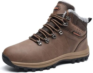 ZF ZEFUHER Winter Snow Boots for Women Mens Ankle Waterproof Hiking Warm Size 11 - Picture 1 of 6