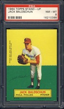 1964 Topps Stand-Ups Jack Baldschun PSA 8 Philadelphia Phillies