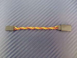 Servoverlängerung verdrillt JR Graupner JR 7,5cm 0,34mm² Servokabel Kabel - Bild 1 von 2