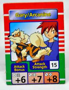 1999 Pokemon Master Trainer Board Game Rival Card GARY/ARCANINE