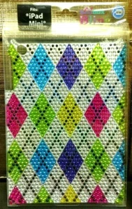 Rhinestone iPad Mini 1 / 2 / 3 GEN Hard Shell Tablet Case Diamond Crystal Bling - Picture 1 of 3