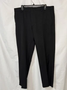 Van Heusen Pants Adult 38x29 Black Suit Casual Slacks Workwear Office Dress - Picture 1 of 8