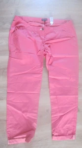 NEXT Maternity size 16 R dark pink Summer Cotton Trousers Brand NEW with Tags - Picture 1 of 4