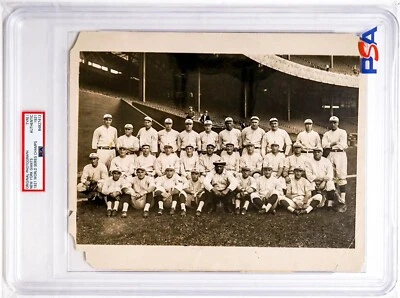 1921 WORLD SERIES CHAMP NY GIANTS VS BABE RUTH YANKS PSA/DNA TYPE 1 I PHOTO  PSA - Image 1 of 2
