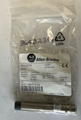 ALLEN BRADLEY 872C-N8NP12-D4 INDUCTIVE PROXIMITY SENSOR SER.E 30VDC - Image 1 of 4
