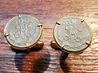 Antique 1894-1914 H H Initials Imperial Russian Tsar Nicholas II Coin Cufflinks!