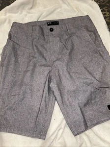 Oakley Chino Shorts Men 33 Gray Utility Tactical Mountain Hiker Software Outdoor - Picture 1 of 4