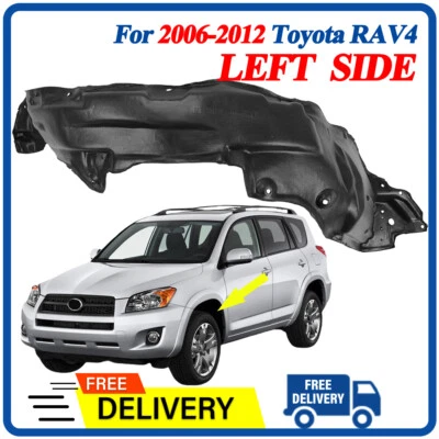 Front Fender Liner Splash Guard Left Side For 2006-2012 Toyota RAV4 Foto 1 de 4