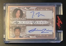 2023 Leaf Decadence Pop Century Tessa Thompson/Simu Liu Dual Auto Bronze #5/10