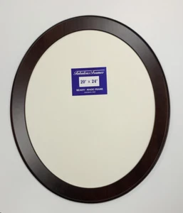 Nuevo marco de foto/foto de madera ovalada de cereza oscura de 20""x24"" listo para usar SIN VIDRIO - Imagen 1 de 1