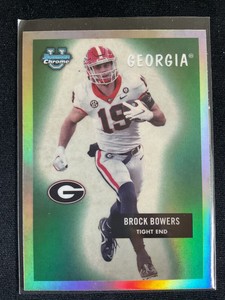 Brock Bowers 2023 Bowman Chrome University 1955 Retro Insert RC #55BF-3