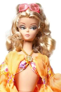 Mattel Moda Colección Modelo Piedra de Seda Barbie Palma Playa Traje de Baño 2010 - Imagen 1 de 8