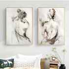 Abstract Black White Woman Sexy Canvas Painting Posters Prints Wall Art Picture