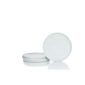 Everything Kitchens Modern Flat 8" Lunch Plates (Set of 4) | Stone Gray - Picture 1 of 5