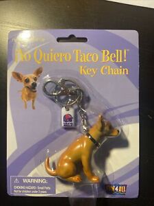 Taco Bell Yo Quiero Chihuahua Mild Fire Hot Sauce rare Key Chain Dog Brand New