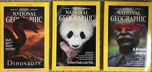 Vintage National Geographic Magazine 3Jan-Feb-Mar 1993 Dinosaurs Maps Foldouts - Picture 1 of 10