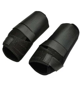 New! 6 1/2" tall Black MINIATURE MINI HORSE SPORT BOOTS w/ Neoprene & Closures - Picture 1 of 1