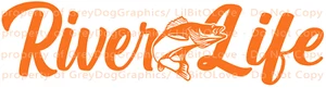 Calcomanía de vinilo River Life pegatina de peces Walleye pesca verano automático navegación fluvial - Imagen 1 de 27