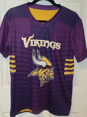 Minnesota Vikings NFL Flag Football Reversible Youth Size XLarge Yellow Purple - Image 1 of 4
