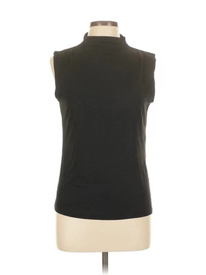 Camiseta negra sin mangas Donna Degnan para mujer L Foto 1 de 4