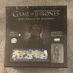 Game of Thrones 350+ Piece Mini Puzzle of Westeros and 17 Buildings ~ New In Box - Picture 1 of 8