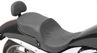 Assento de turismo Drag Specialties 0810-1585 perfil baixo com encosto de passageiro embutido - Imagem 1 de 3