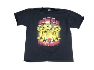 Vintage 1997 Chicago Bulls The Dynasty NBA Champions T Shirt Size Men’s XL - Picture 1 of 8