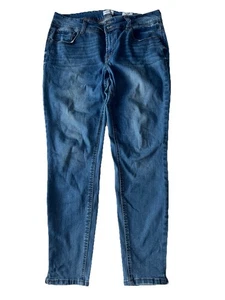 Kensie Damen 14/32 The Curvy Skinny Mid Rise Stretch Blue Jeans - Bild 1 von 11