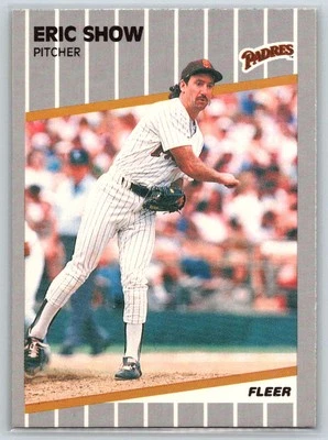 1989 Fleer #317 Eric Show - Image 1 of 2