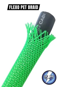 EXPANDABLE BRAIDED CABLE SLEEVE WIRE SLEEVING  AUDIO, HOBBY, AUTO, PET BRAID - Picture 1 of 21