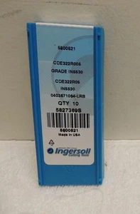 Ingersoll Carbide Inserts Sealed 10-pack 5827369S CDE322R005 Grade IN5530  USA - Picture 1 of 4