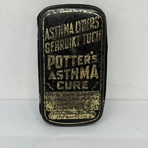 Vintage Potter’s Asthma Cure Dose - leer 3x2” - Bild 1 von 8