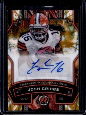 2024 Topps Resurgence Josh Cribbs Signature Gold Power Surge Auto #/50 Browns - Image 1 of 2