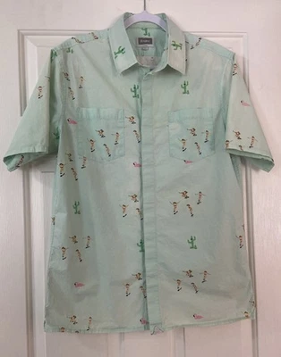 Altamont рубашка скейтборды L выцветший новом зеленый фигуристов фламинго Бесплатная доставка - Изображение 1 из 4