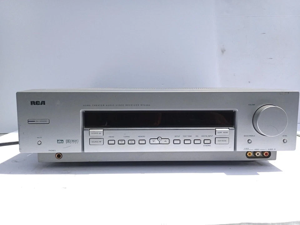 WORKING RCA RT2360B A/V RECEIVER HOME THEATER 5.1 CHANNEL MEDIA SURROUND SOUND ^ - Image 1 of 4