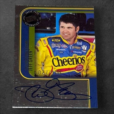 Tarjeta autografiada Jeff Green PACK PULL PETTY FIRMAS DE PASE DE PRENSA 2004 #027/100 Foto 1 de 2