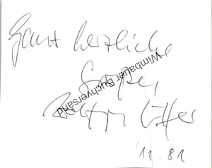 Original Autogramm Unidentifiziert Unidentified Unbekannt Wolfgang /// Autograph - Picture 1 of 2