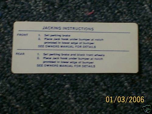 1963 - 1966 FORD GALAXIE XL CUSTOM 500 JACK HOOK DECAL - Image 1 of 1