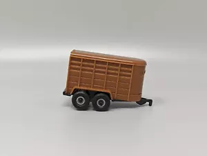 Ertl Farm Brown Black Metal Plastic 1:64 Horse Trailer 3" - Picture 1 of 9