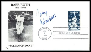 1983 Babe Ruth Baseball Sc 2046 FDC with GM cachet SIGNED Tracy Woodson (W67 - Picture 1 of 1