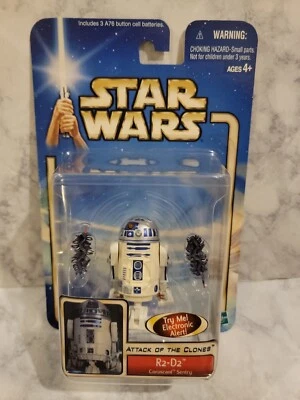 Figura de acción Star Wars Attack of the Clones R2-D2 (electrónica) 3,75" 2002 NUEVO Foto 1 de 4