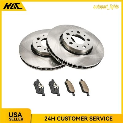 6 piezas de rotores de freno de disco delanteros y pastillas de cerámica para Volvo V70 2001-2006 2007 Foto 1 de 4