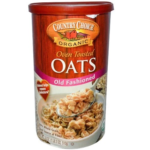 Country Choice Organic Old Fashioned Oven Toasted Oats 18 Oz (pack of 6)