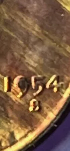 1cent 1954 S Lincoln penny DDO Kay Date - Picture 1 of 6