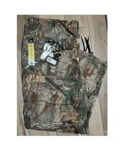 Realtree Xtra Men's 6 Pocket Side Elastic Waistband Cargo Pants Drawstring Leg - Picture 1 of 2
