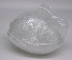 TARGET EXCLUSIVO CONEJO DE PASCUA 2 PIEZAS CONTENEDOR DE VIDRIO PLATO-CARAMELO-JABÓN SELLADO - Imagen 1 de 2