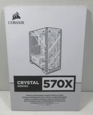 Corsair Crystal Series 570X tower computer PC installation guide - Image 1 of 4