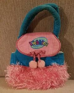 WEBKINZ GANZ Plush Pet Carrier Purse HC076 Pink Blue - Bild 1 von 3