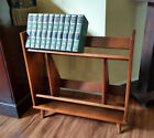 Mid Century Danish Style Modern Wood Book Shelf Bookcase Retro