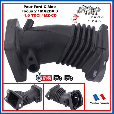 Durite D'aspiration d'Air Collecteur Admission pour Ford Focus 2 1.6 Tdci 90 - Photo 1/4